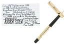 1917 WATERMAN 514 SMOOTH SOLID 14K GOLD OVERLAY STUB NIB FOUNTAIN PEN RESTORED OFFERED BY ANTIQUE DIGGER