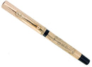 1917 WATERMAN 514 SMOOTH SOLID 14K GOLD OVERLAY STUB NIB FOUNTAIN PEN RESTORED OFFERED BY ANTIQUE DIGGER