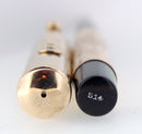 1917 WATERMAN 514 SMOOTH SOLID 14K GOLD OVERLAY STUB NIB FOUNTAIN PEN RESTORED OFFERED BY ANTIQUE DIGGER
