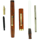 1920S WATERMAN 52 RED RIPPLE FOUNTAIN PEN XF TO BBB+ FLEX NIB RESTORED OFFERED BY ANTIQUE DIGGER