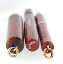 C1927 WATERMAN RED RIPPLE 52 1/2V FOUNTAIN PEN & PENCIL SET XF-BBB NIB RESTORED OFFERED BY ANTIQUE DIGGER