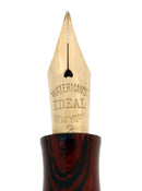 1920S WATERMAN 52 RED RIPPLE FOUNTAIN PEN XF TO BBB+ FLEXIBLE NIB RESTORED OFFERED BY ANTIQUE DIGGER