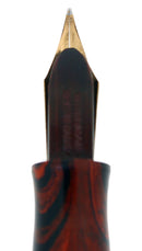 1920S WATERMAN 52 RED RIPPLE FOUNTAIN PEN XF TO BBB+ FLEXIBLE NIB RESTORED OFFERED BY ANTIQUE DIGGER