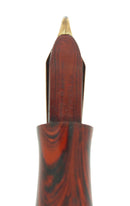 1920S WATERMAN RED RIPPLE 52 FOUNTAIN PEN AND PENCIL SET 9CT GOLD BANDS RESTORED OFFERED BY ANTIQUE DIGGER