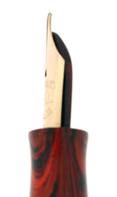 1920S WATERMAN RED RIPPLE 52 FOUNTAIN PEN AND PENCIL SET 9CT GOLD BANDS RESTORED OFFERED BY ANTIQUE DIGGER