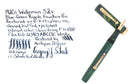 1920S WATERMAN 52V BLUE-GREEN RIPPLE F-BBB 2.16MM FLEX NIB FOUNTAIN PEN RESTORED OFFERED BY ANTIQUE DIGGER