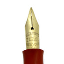 RESTORED WATERMAN 52V CARDINAL FOUNTAIN PEN W/18K GOLD FILLED TRIM F TO BBB FLEX NIB OFFERED BY ANTIQUE DIGGER