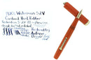 RESTORED WATERMAN 52V CARDINAL FOUNTAIN PEN W/18K GOLD FILLED TRIM F TO BBB FLEX NIB OFFERED BY ANTIQUE DIGGER