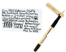 C1923 WATERMAN 552 1/2 SMOOTH SOLID 14K GOLD OVERLAY FOUNTAIN PEN RESTORED OFFERED BY ANTIQUE DIGGER