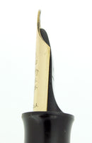 1920s WATERMAN 58 BLACK CHASED HARD RUBBER FOUNTAIN PEN MANIFOLD NIB RESTORED OFFERED BY ANTIQUE DIGGER