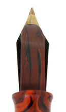 CIRCA 1928 WATERMAN 58 RED RIPPLE F-BBB FLEX NIB FOUNTAIN PEN RESTORED OFFERED BY ANTIQUE DIGGER