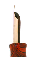 CIRCA 1928 WATERMAN 58 RED RIPPLE F-BBB FLEX NIB FOUNTAIN PEN RESTORED OFFERED BY ANTIQUE DIGGER