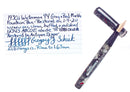 CIRCA 1930S WATERMAN 94 GRAY & RED MARBLED FOUNTAIN PEN F-BB FLEX NIB RESTORED OFFERED BY ANTIQUE DIGGER