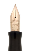 EARLY 1930S WATERMAN 94 GRAY & RED MARBLED FOUNTAIN PEN F-BB FLEX NIB RESTORED OFFERED BY ANTIQUE DIGGER