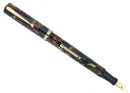 CIRCA 1930S WATERMAN 94 MOSS AGATE FOUNTAIN PEN F-BB FLEX 14K