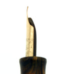 1920s WATERMAN 94 OLIVE RIPPLE M-BBB 2.24MM FLEX NIB FOUNTAIN PEN RESTORED OFFERED BY ANTIQUE DIGGER