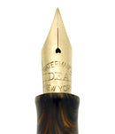 1920s WATERMAN 94 OLIVE RIPPLE M-BBB 2.24MM FLEX NIB FOUNTAIN PEN RESTORED OFFERED BY ANTIQUE DIGGER