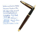 WATERMAN CARENE AMBER SHIMMER 18K MEDIUM NIB FOUNTAIN PEN MINT IN BOX OFFERED BY ANTIQUE DIGGER