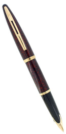 WATERMAN CARENE AMBER SHIMMER 18K MEDIUM NIB FOUNTAIN PEN MINT IN BOX OFFERED BY ANTIQUE DIGGER