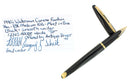 WATERMAN CARENE FOUNTAIN PEN JET BLACK WITH GOLD PLATED TRIM 18K MEDIUM NIB MINT IN BOX OFFERED BY ANTIQUE DIGGER