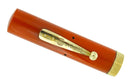 CIRCA 1927 WATERMAN 52 CARDINAL RED HARD RUBBER FOUNTAIN PEN CAP 18K GOLD FILLED TRIM OFFERED BY ANTIQUE DIGGER