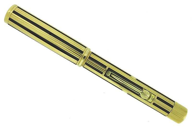 RARE CIRCA 1924 WATERMAN 552V LEC SOLID 18C GOLD NIGHT & DAY FOUNTAIN PEN RESTORED OFFERED BY ANTIQUE DIGGER