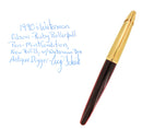 1990S WATERMAN EDSON RUBY RED ROLLERBALL PEN MINT CONDITION OFFERED BY ANTIQUE DIGGER