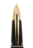 WATERMAN EDSON FOUNTAIN PEN SAPPHIRE BLUE MINT CONDITION WITH BOX AND PAPERS OFFERED BY ANTIQUE DIGGER