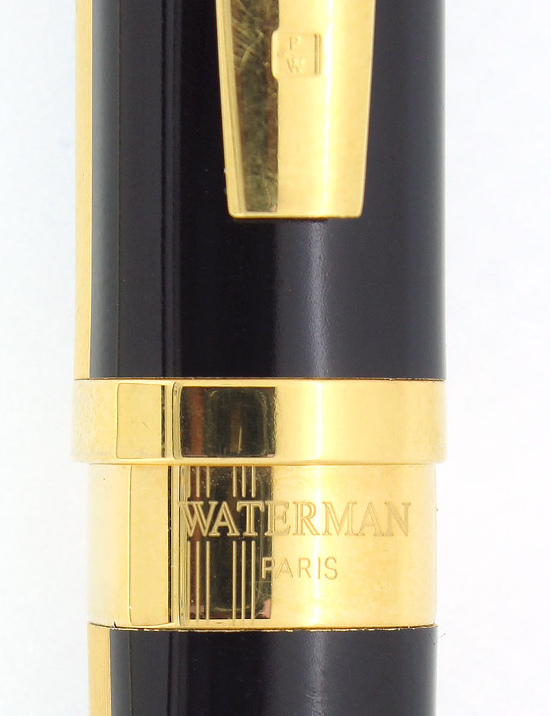 WATERMAN EXCEPTION NIGHT & DAY GOLD ROLLERBALL PEN IN BOX W/PAPERS MINT OFFERED BY ANTIQUE DIGGER
