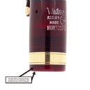 1940s WATERMAN TRANSPARENT RED HUNDRED YEAR FOUNTAIN PEN M-BBB NIB RESTORED OFFERED BY ANTIQUE DIGGER