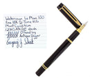 WATERMAN IDEAL LE MAN 100 FOUNTAIN PEN FINE GLOBE NIB MINT IN BOX OFFERED BY ANTIQUE DIGGER