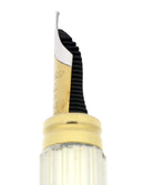 CIRCA 1989 WATERMAN LE MAN 100 STERLING SILVER GORDON PATTERN 18K FINE NIB FOUNTAIN PEN WITH BOX/PAPERS OFFERED BY ANTIQUE DIGGER