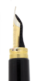 C1989 WATERMAN LE MAN 100 OPERA BLACK CHASED FOUNTAIN PEN WITH BOX AND PAPERS FINE NIB OFFERED BY ANTIQUE DIGGER