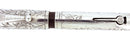 1920s WATERMAN 452 STERLING PANSY PANEL FOUNTAIN PEN F - BBB FLEX NIB RESTORED OFFERED BY ANTIQUE DIGGER