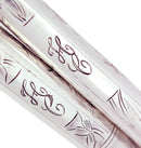 C1917 WATERMAN STERLING PANSY PANEL 452 1/2V XF-BBB NIB FOUNTAIN PEN & PENCIL SET RESTORED OFFERED BY ANTIQUE DIGGER