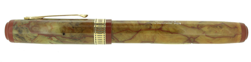 LATE 1920s WATERMAN PATRICIAN ONYX FOUNTAIN PEN XF - M NIB RESTORED OFFERED BY ANTIQUE DIGGER