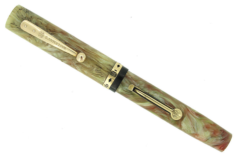 CIRCA 1932 WATERMAN 52V PERSIAN CELLULOID FOUNTAIN PEN MINT CONDITION NEVER INKED OFFERED BY ANTIQUE DIGGER
