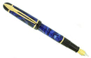 1990S WATERMAN PHILEAS BLUE MARBLE GOLD TRIM FOUNTAIN PEN NEW IN BOX NEVER INKED OFFERED BY ANTIQUE DIGGER