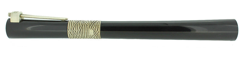 WATERMAN SERENITE FOUNTAIN PEN STERLING BAND 18K MEDIUM NIB NEW OLD STOCK MINT OFFERED BY ANTIQUE DIGGER