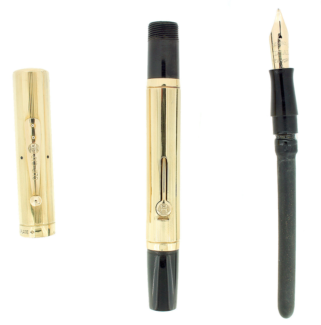 1930S WATERMAN 54 SHERATON 18K GOLD FILLED OVERLAY SPANISH IMPORT MARK