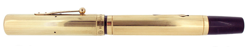 1930S WATERMAN 54 SHERATON 18K GOLD FILLED OVERLAY SPANISH IMPORT MARK FOUNTAIN PEN RESTORED OFFERED BY ANTIQUE DIGGER