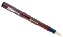 CIRCA 1920s WATERSON OVERSIZE RED WOODGRAIN HARD RUBBER FOUNTAIN PEN IN RESTORED CONDITION OFFERED BY ANTIQUE DIGGER