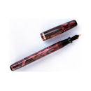 Wearever Fountain Pen with David Kahn Two Piece NIB in Red Marble Celluloid