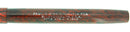 C1908 PAUL E. WIRT TAPER CAP MOTTLED RED HARD RUBBER FOUNTAIN PEN RESTORED OFFERED BY ANTIQUE DIGGER
