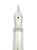 2008 YARD-O-LED ASTORIA EBONY CREAM STERLING SILVER FOUNTAIN PEN MINT NEVER INKED NOS OFFERED BY ANTIQUE DIGGER