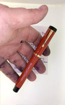 CIRCA 1926 PARKER DUOFOLD SENIOR "BIG RED" LUCKY CURVE FOUNTAIN PEN RESTORED