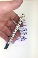 C1925 WATERMAN 452 STERLING OVERLAY FOUNTAIN PEN F-BBB 2.19MM FLEX NIB RESTORED