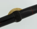 CIRCA 1924 CONKLIN SENIOR ENDURA BLACK HARD RUBBER CRESCENT FILLER FOUNTAIN PEN