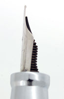 LEVENGER PLUMPSTER TIDES "BLUE & BROWN SWIRL" ACRYLIC FOUNTAIN PEN FINE NIB OFFERED BY ANTIQUE DIGGER