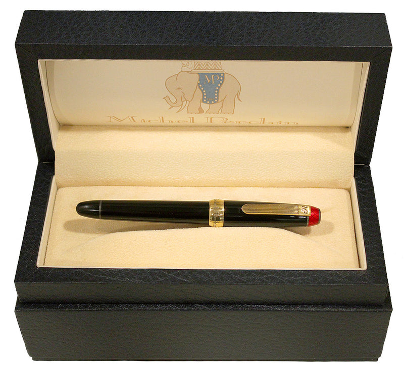 MICHEL PERCHIN EXECUTIVE FOUNTAIN PEN LIMITED EDITION 39/888 NEW IN BOX STERLING TRIM WITH 22K GOLD OVERLAY OFFERED BY ANTIQUE DIGGER